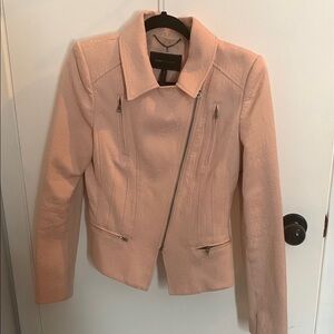 BCBGMaxaria Women's Pink Moto Jacket Size M